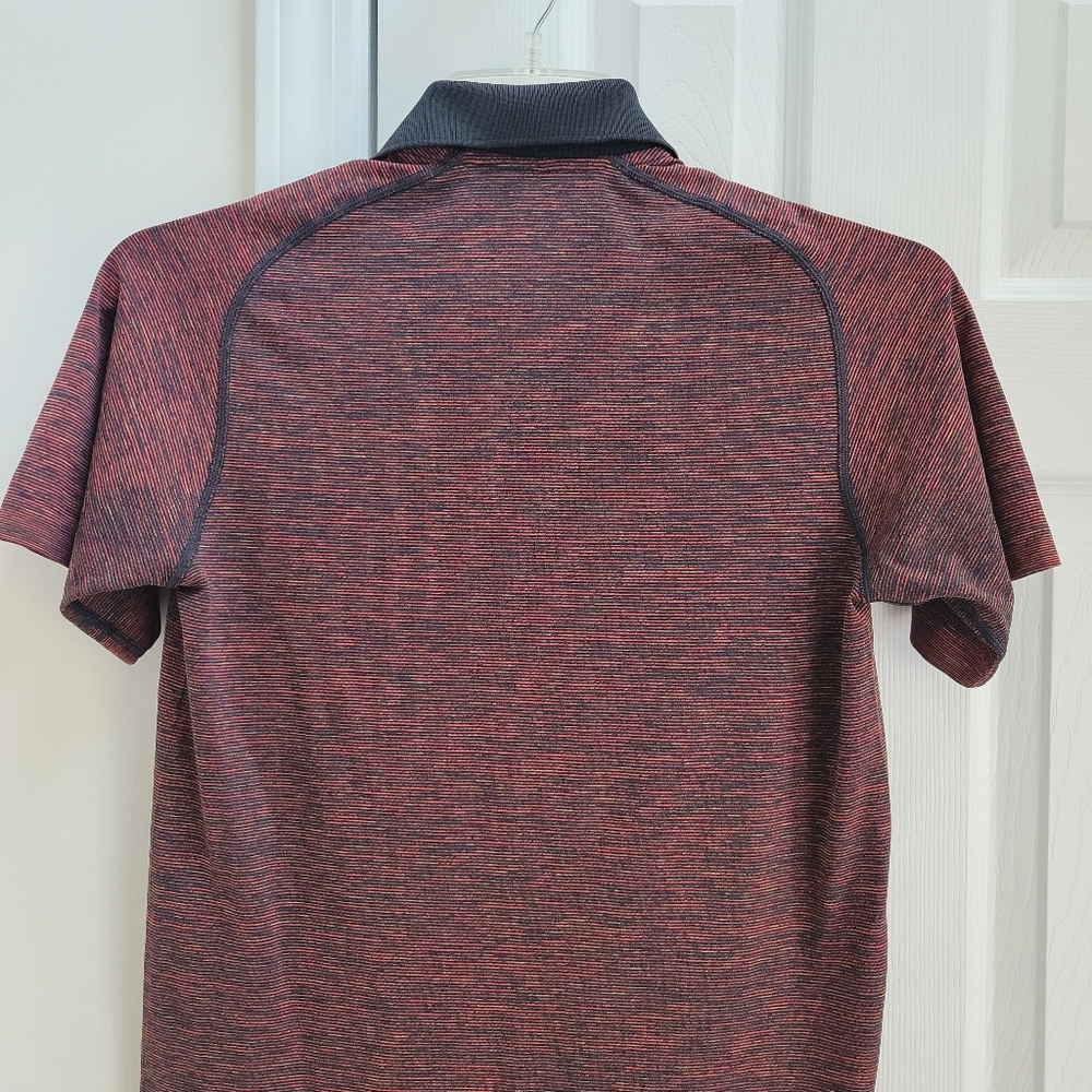 Lululemon Men's Metal Vent Tech Collar Short Sleeve Seamless Polo Shirt Size S - Picture 10 of 15
